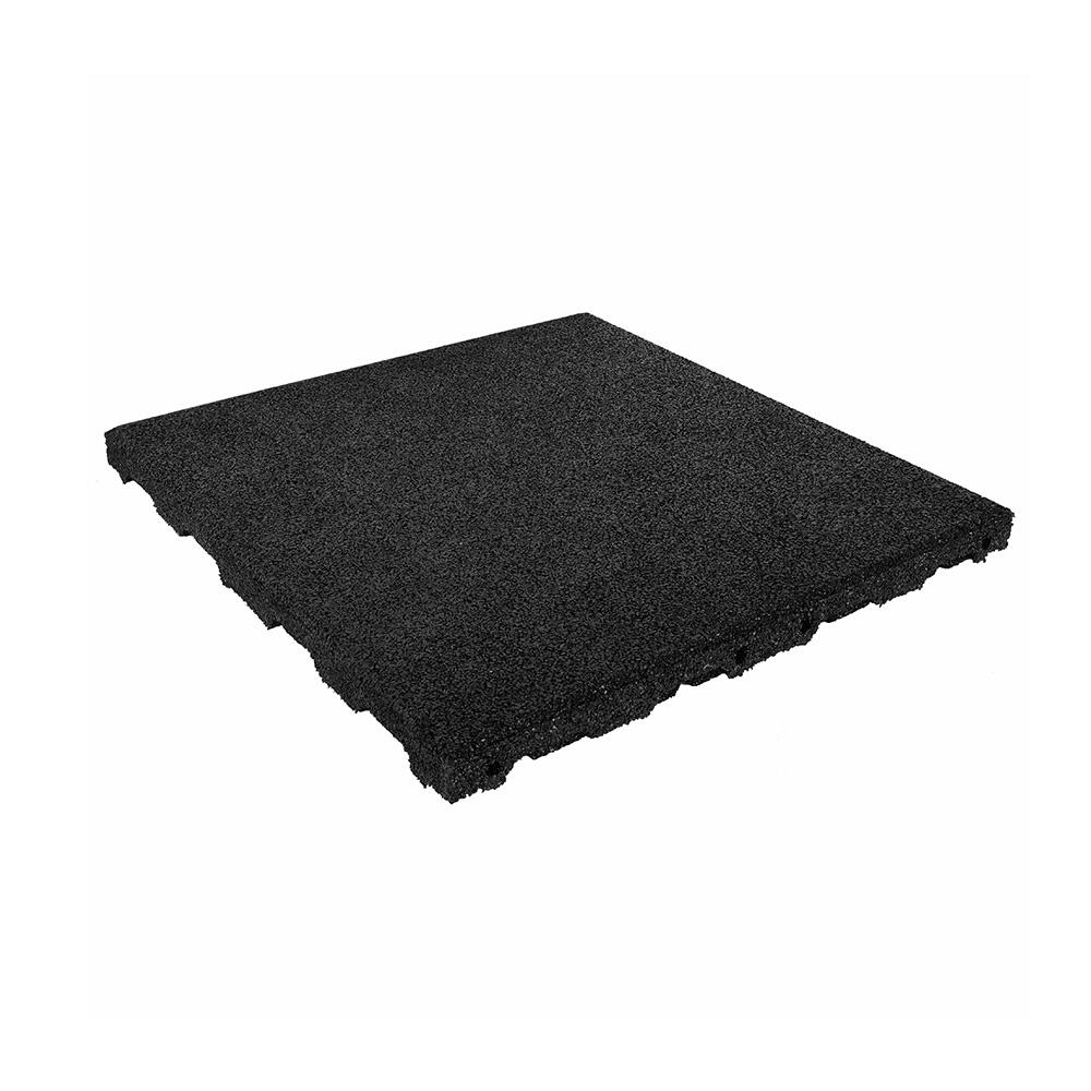 Tigla cauciuc 45mm - 50x50 cm - Neagra - Conexiune orificiu 2/6