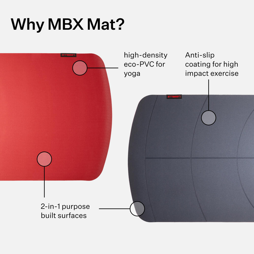 Les Mills™ MBX MAT™ Dual Sided Exercise Mat For Yoga and Exercise Training