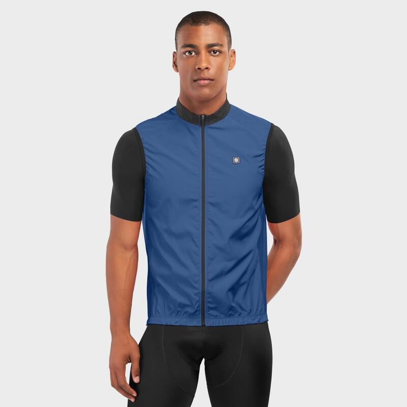 Gilet antivento da ciclismo da uomo V1 Marine SIROKO Blu Navy