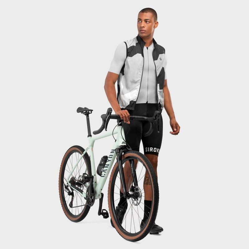 Colete corta-vento de ciclismo para homem V1 Crosswind SIROKO Preto