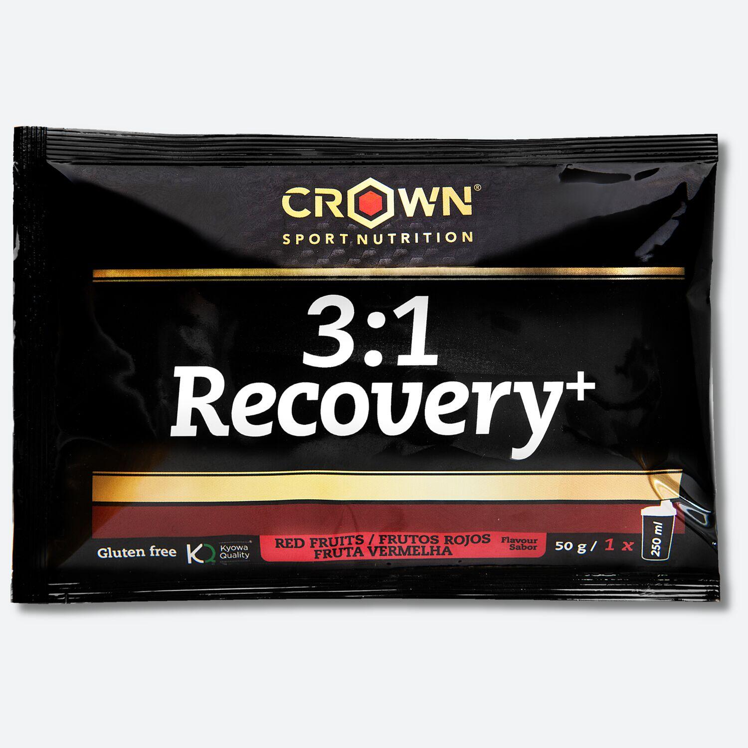 Caja con 10 sobres de Recuperador muscular de whey ‘Recovery+‘ Frutos Rojos 2/3