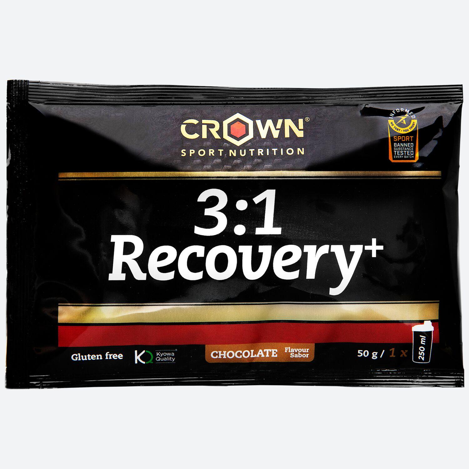 Caja con 10 sobres de Recuperador muscular de whey ‘Recovery+‘ Chocolate 2/3