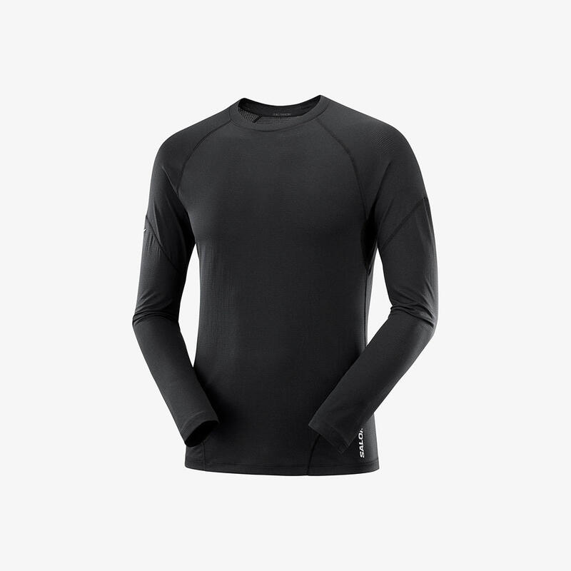 Cross Run Men Trail Running Long Sleeves Tee - Black