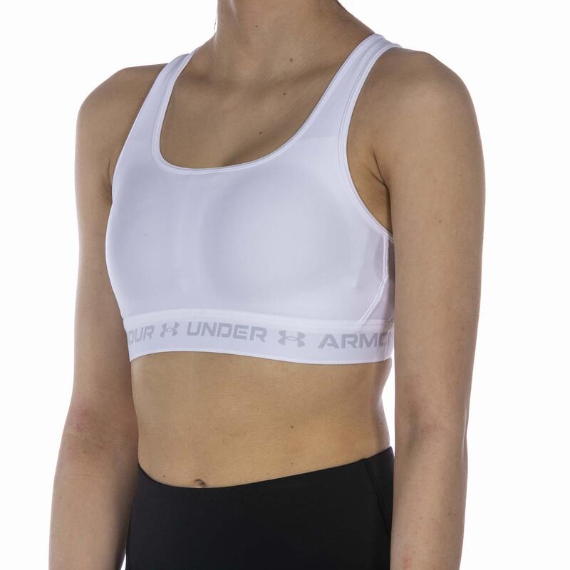 Haut Under Armour Ua Crossback Mid Bra Blanc Femme