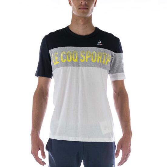 T-Shirt Le Coq Sportif Saison 2 Mc N°1 M Blanc Adulte