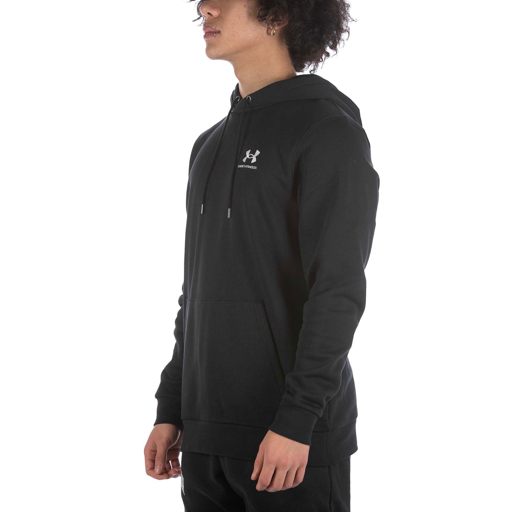 Felpa Under Armour Essential Fleece Hoodie Nero Adulto 2/6