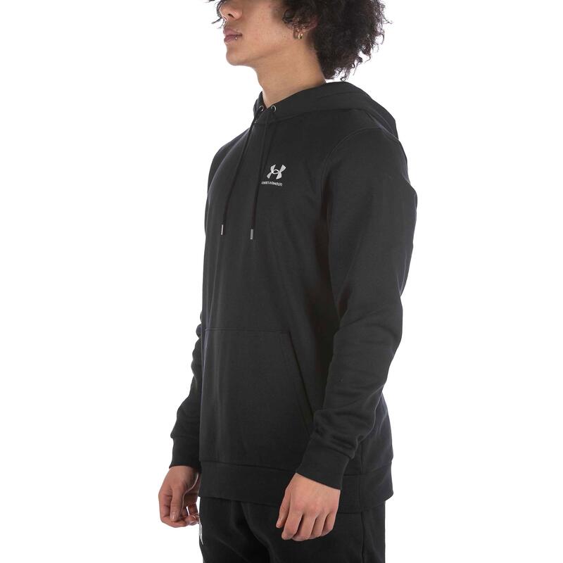 Under Armour Essentiële Zwarte Fleece Hoodie Volwassenen