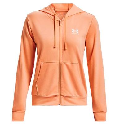 Under armour rival terry hoodie met volledige rits vrouwen
