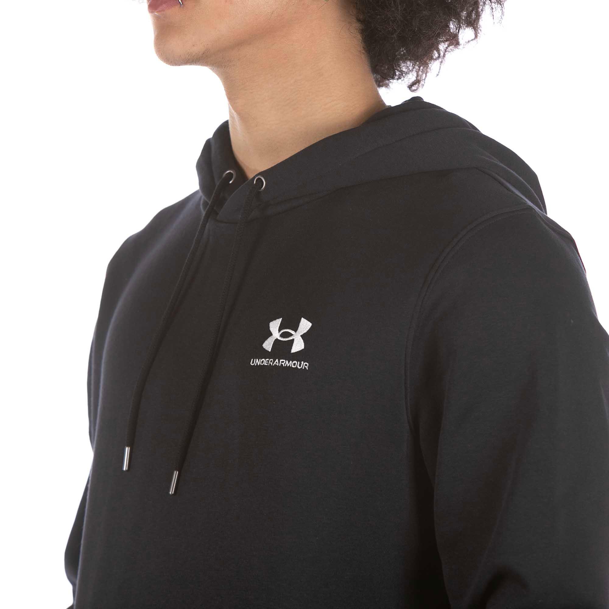 Felpa Under Armour Essential Fleece Hoodie Nero Adulto 5/6