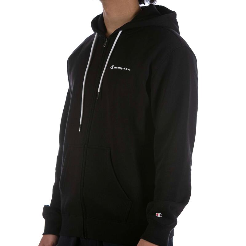 Champion Sweat-Shirt À Capuche Full Zip Noir Adulte