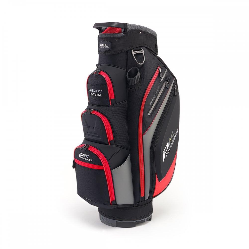 Powakaddy 2023 Premium Edition - Black/Gun/Red Golf Bag 1/7
