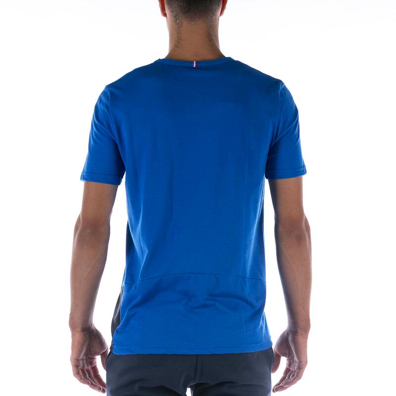 Maglia La Coq Sportif Tech Tee Ss N°1 M Blu Adulto