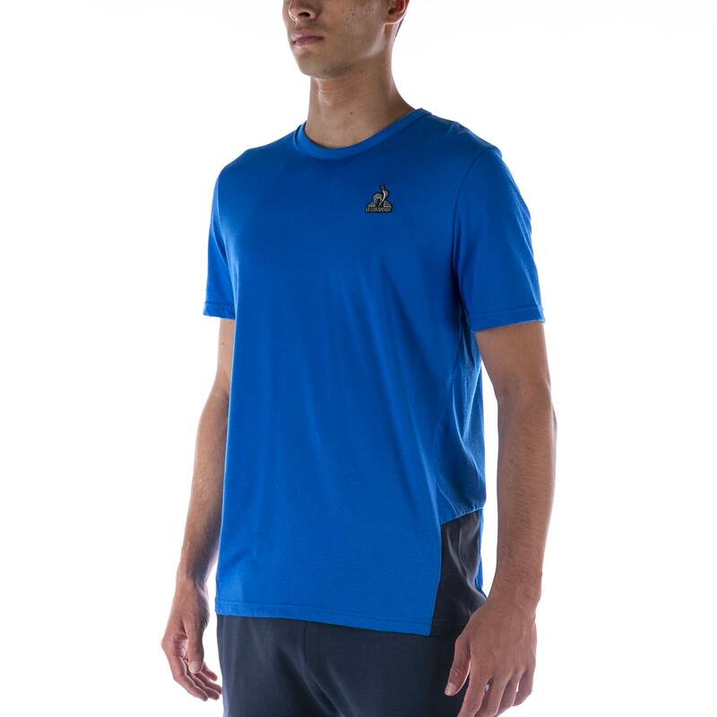 T-Shirt La Coq Sportif Tech Tee Ss N°1 M Bleu Adulte