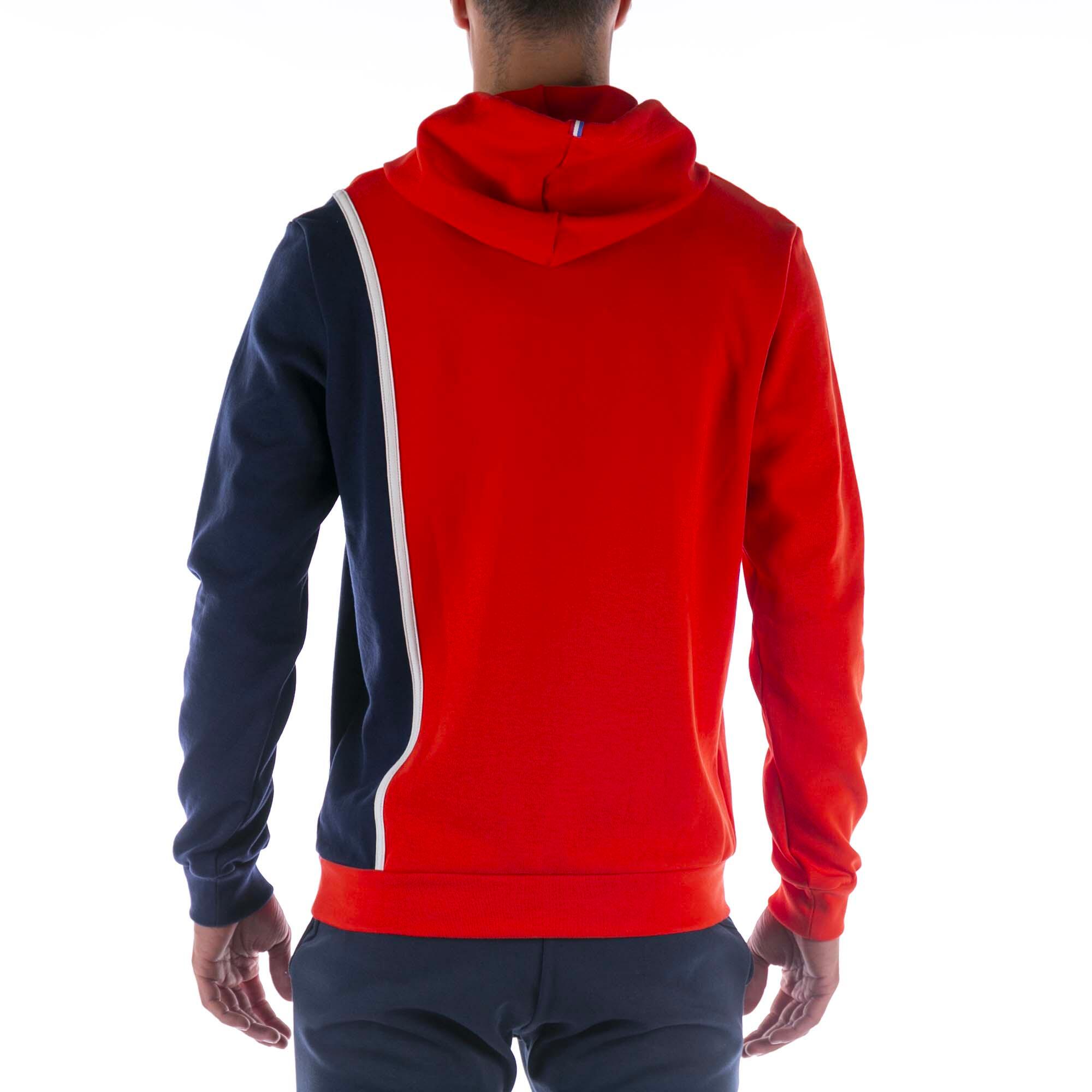 Le Coq Sportif Saison 1 Hoody N°1 M Rotes Sweatshirt Erwachsene 3/5