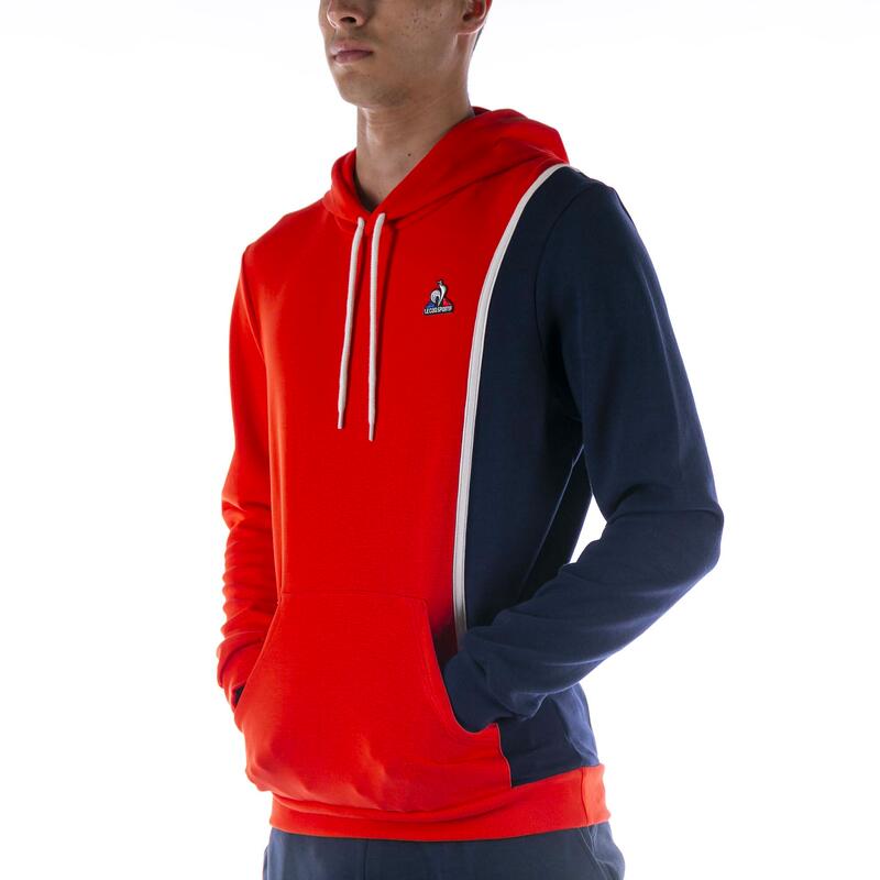 Felpa Le Coq Sportif Saison 1 Hoody N°1 M Rossa Adulto