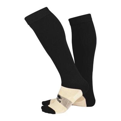 Errea sokken met voet jr zwart polyester kind