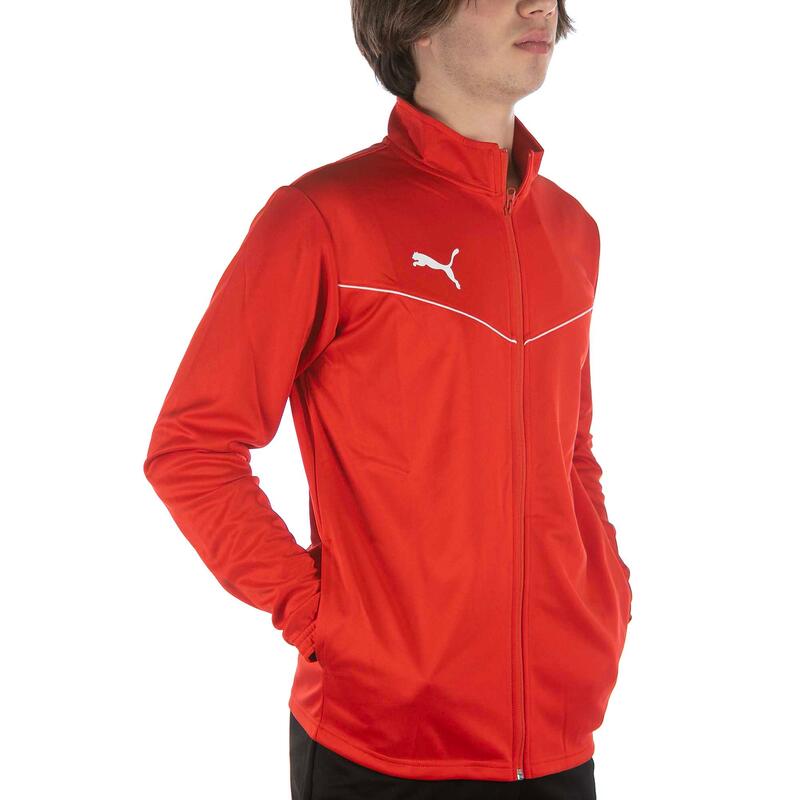 Puma Teamrise Training Poly Trainingsjack Rood Sweatshirt Volwassenen