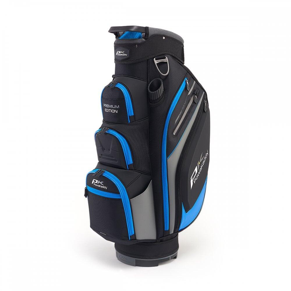 Powakaddy 2023 Premium Edition - Black/Gun/Blue Golf Bag 1/7