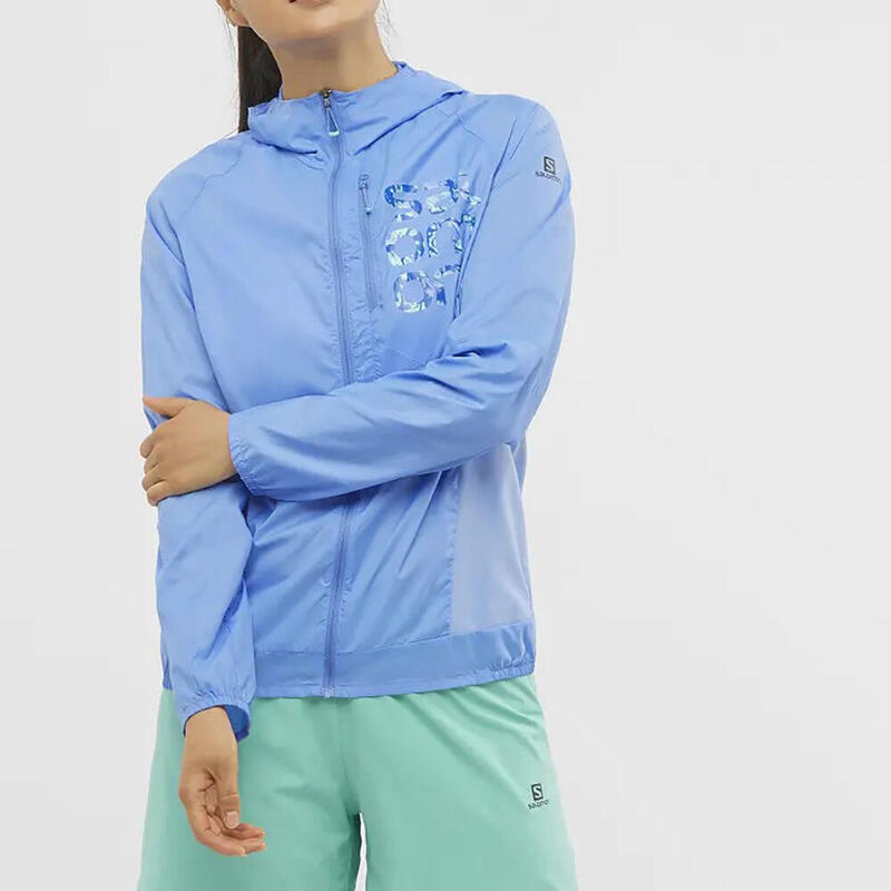 Bonatti Cross Wind Women Trail Running Windbreaker - Blue