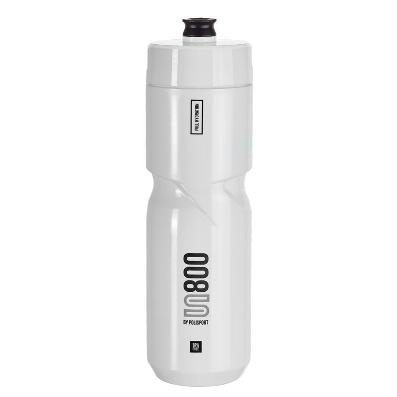 Bidon cycliste S 800ml Filet à vis Blanc