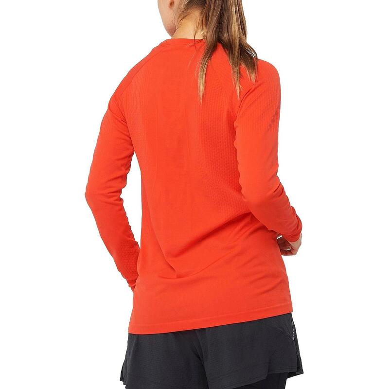 Tricou cu maneci lungi, pentru sport Sense Ls Tee W - portocaliu femei
