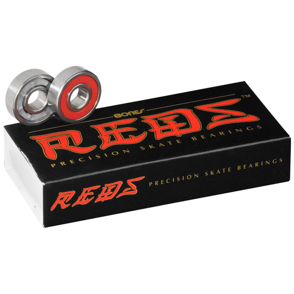 BONES BONES REDS BEARINGS - FOR ROLLER AND IN-LINE SKATES - 8mm - 16 PACK