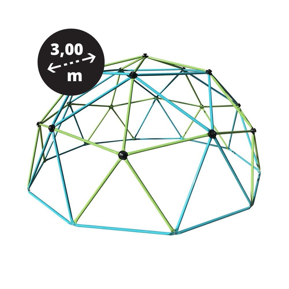 France Trampoline - Dôme Escalade 300 / Cage À Écureuil ⌀3m00 - Aire De Jeu - Bleu|noir|vert - 7 - Decathlon