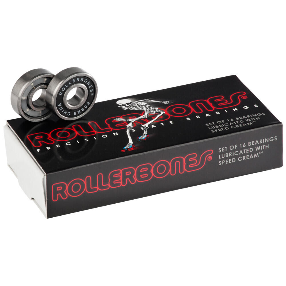 BONES ROLLERBONES ROLLER SKATE AND INLINE SKATE BEARINGS - 8mm - 16 PACK