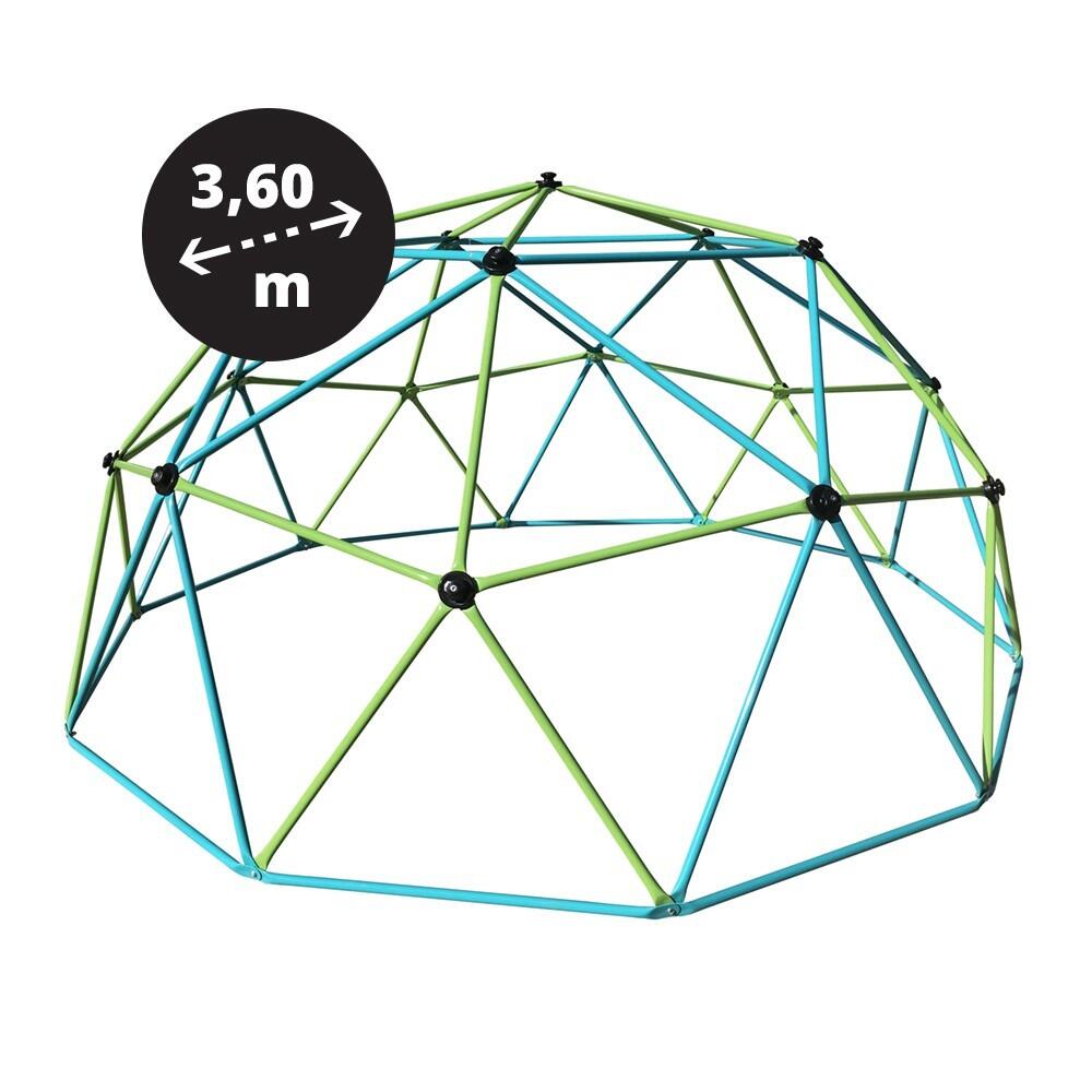 France Trampoline - Dôme Escalade 360 / Cage À Écureuil ⌀3m60 - Aire De Jeu - Bleu|noir|vert - Decathlon