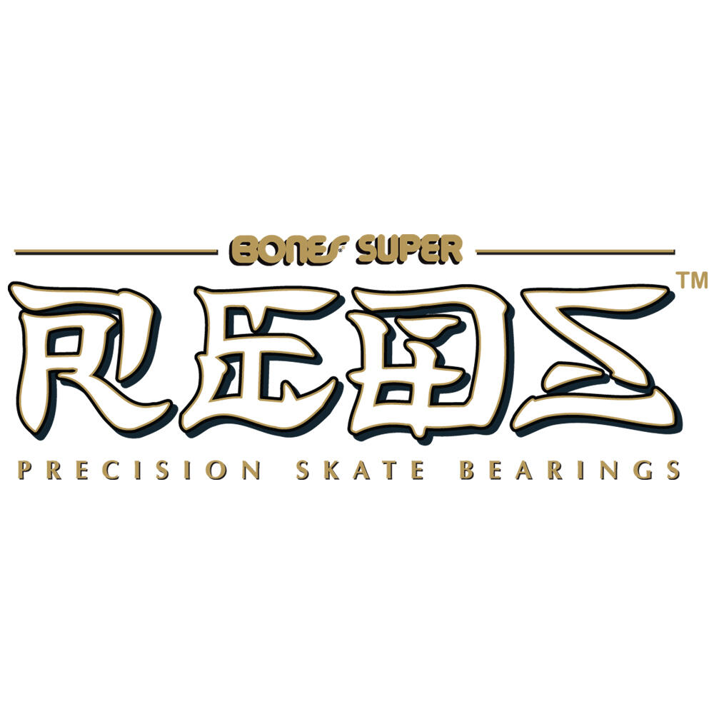 BONES SUPER REDS BEARINGS - FOR SKATEBOARDS AND SCOOTERS - 8mm 8 PACK 3/3