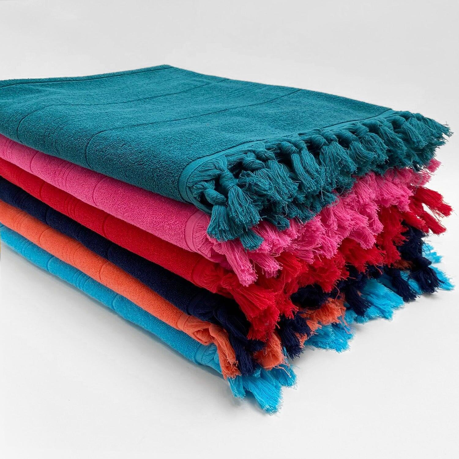 Fouta con forro de rizo - Hammam XL Turquoise - 140 x 180 cm - 330 g/m² 3/3