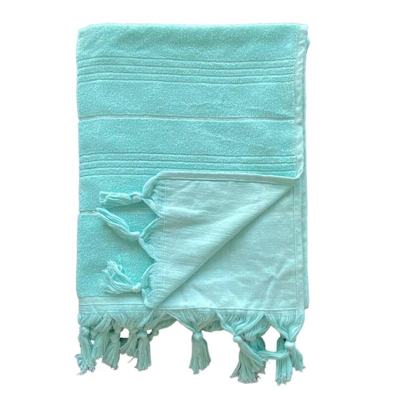 Hammam Handdoek Aqua 90x160 330g/m² badstof handdoek