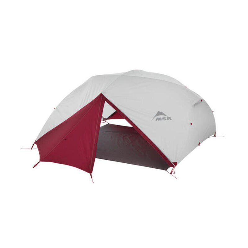 Elixir 4 Camping Tent With Footprint for 4 Person - Grey/Red