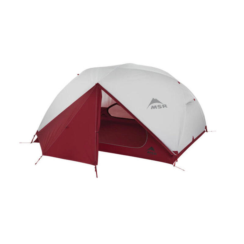 Elixir 3 Camping Tent With Footprint for 3 Person - Grey/Red