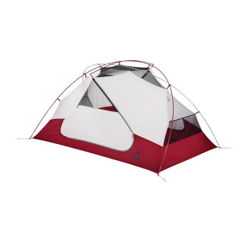 Elixir 2 Camping Tent With Footprint for 2 Person - Grey/Red