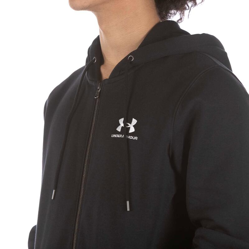 Sudadera Under Armour Essential Fleece Fz Hood Negra Adulto