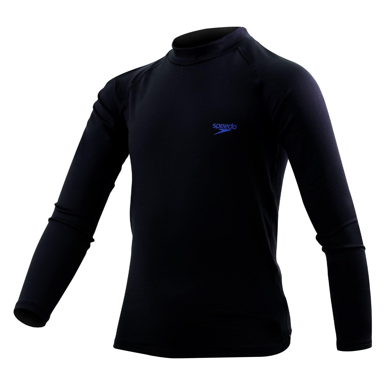 SPEEDO MAGLIA bambino SPEEDO XTHERMAL 1XT CASUAL BASE LAYER IDROREPELLENTE BLACK-BB