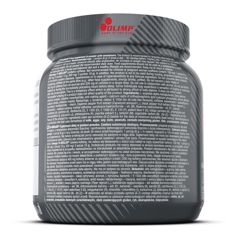 Odżywka przedtreningowa Olimp R-Weiler -  480 g Pomarańcza