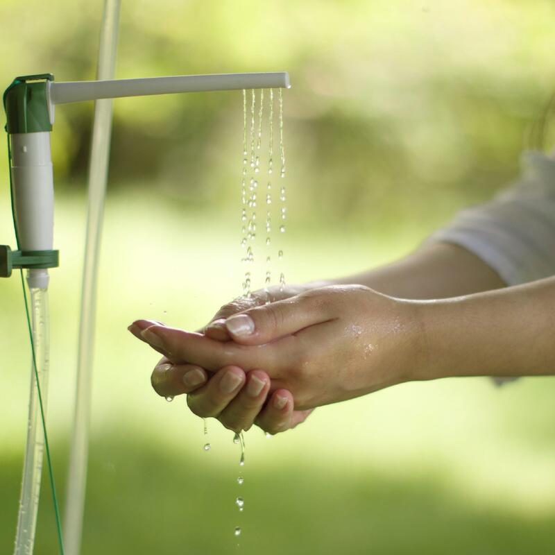 Przenośna łazienka z funkcją prysznica, kranu oraz bidetu Pocket Bath Plus