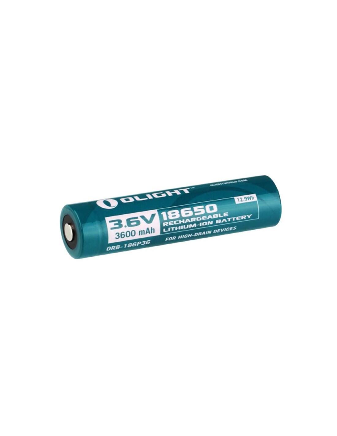 Olight 18650 3600 mah bateria recarregável com pcb