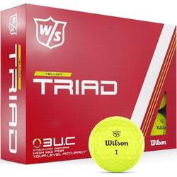 WILSON Golfbal  Staff Triad 3-delig  Licht geel