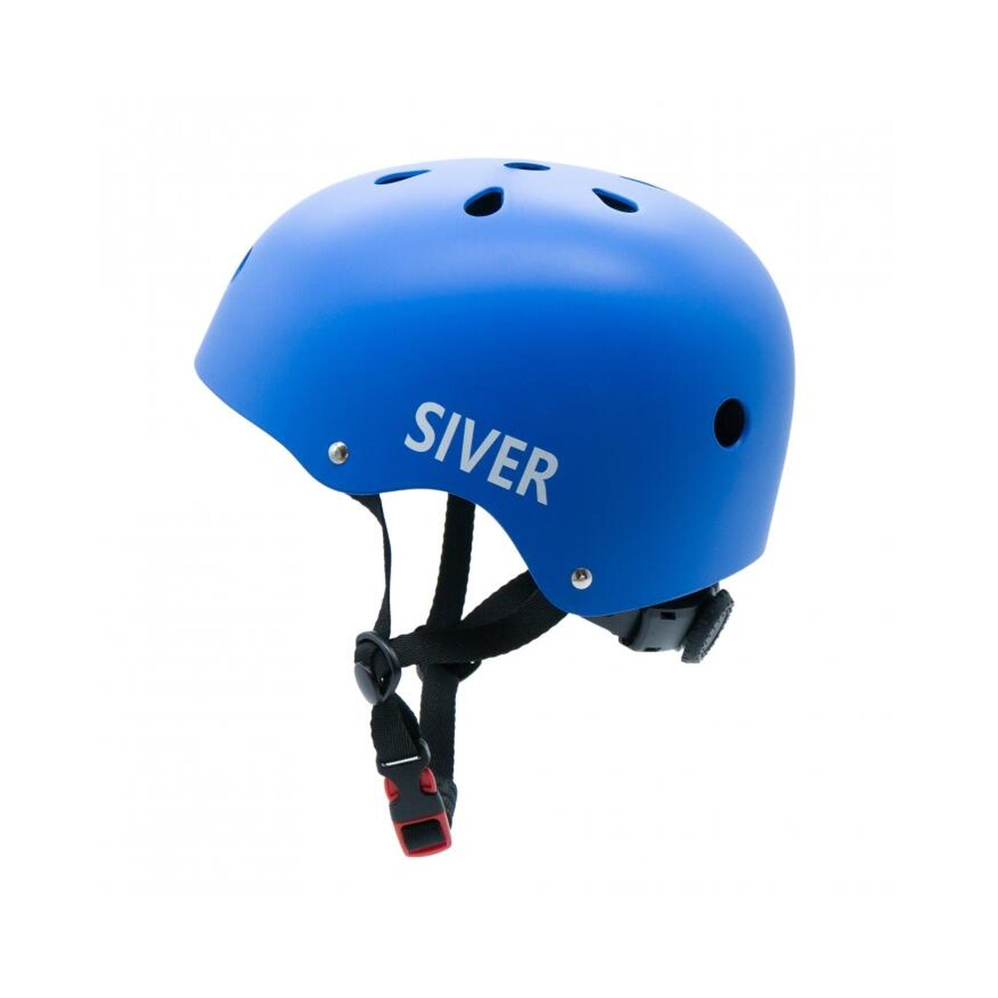 Cască de bicicletă reglabilă SIVER, mărime M, albastru