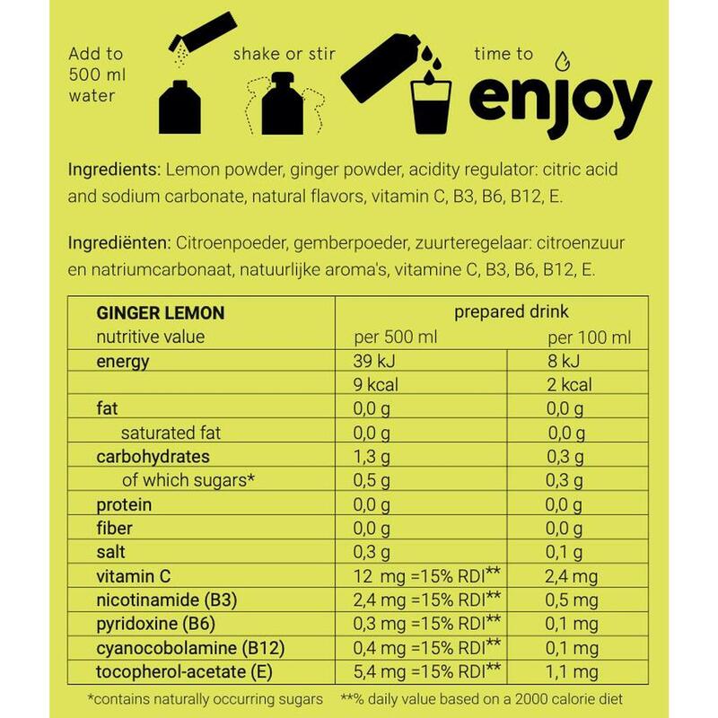 Starterset waterfles met rietje roze transparant 700 ml  Enjoy