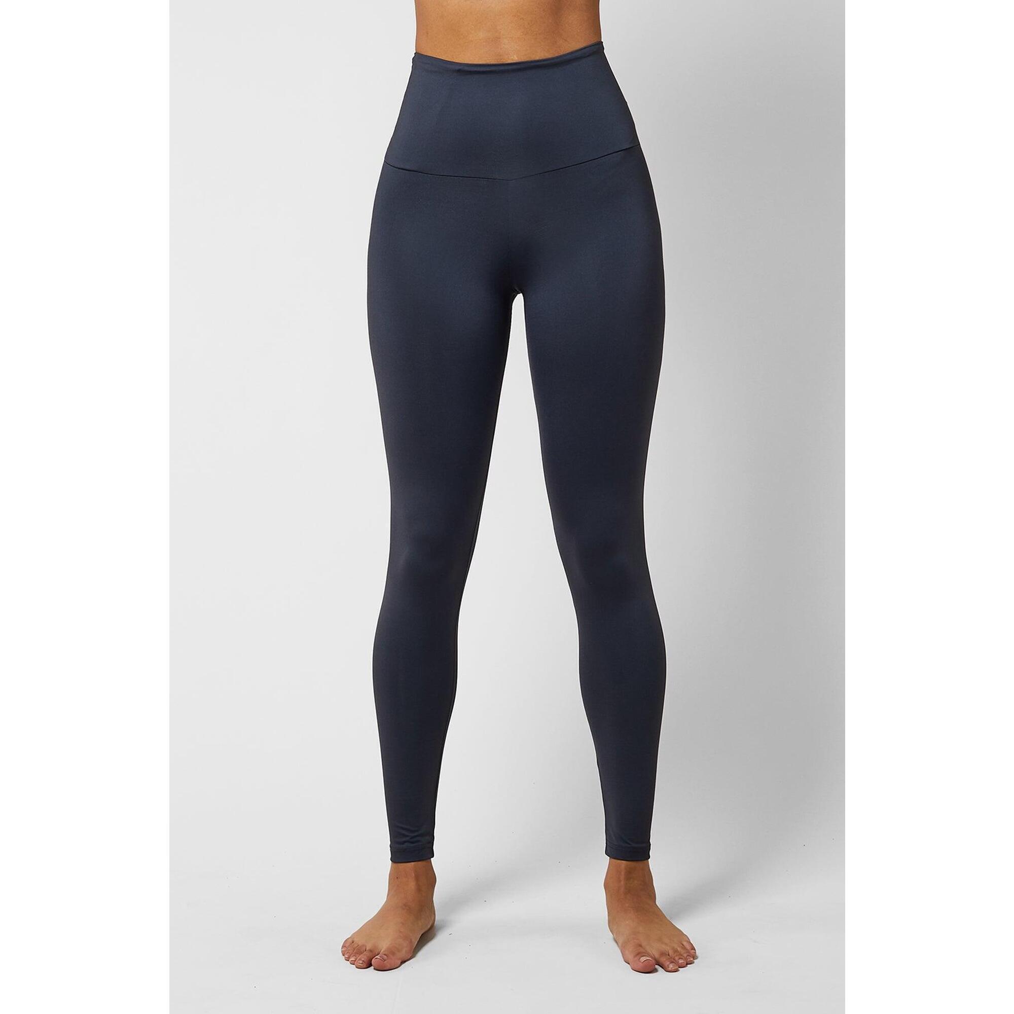 Extra Strong Compression Tummy Control Sport Running Leggings Slate 3/6