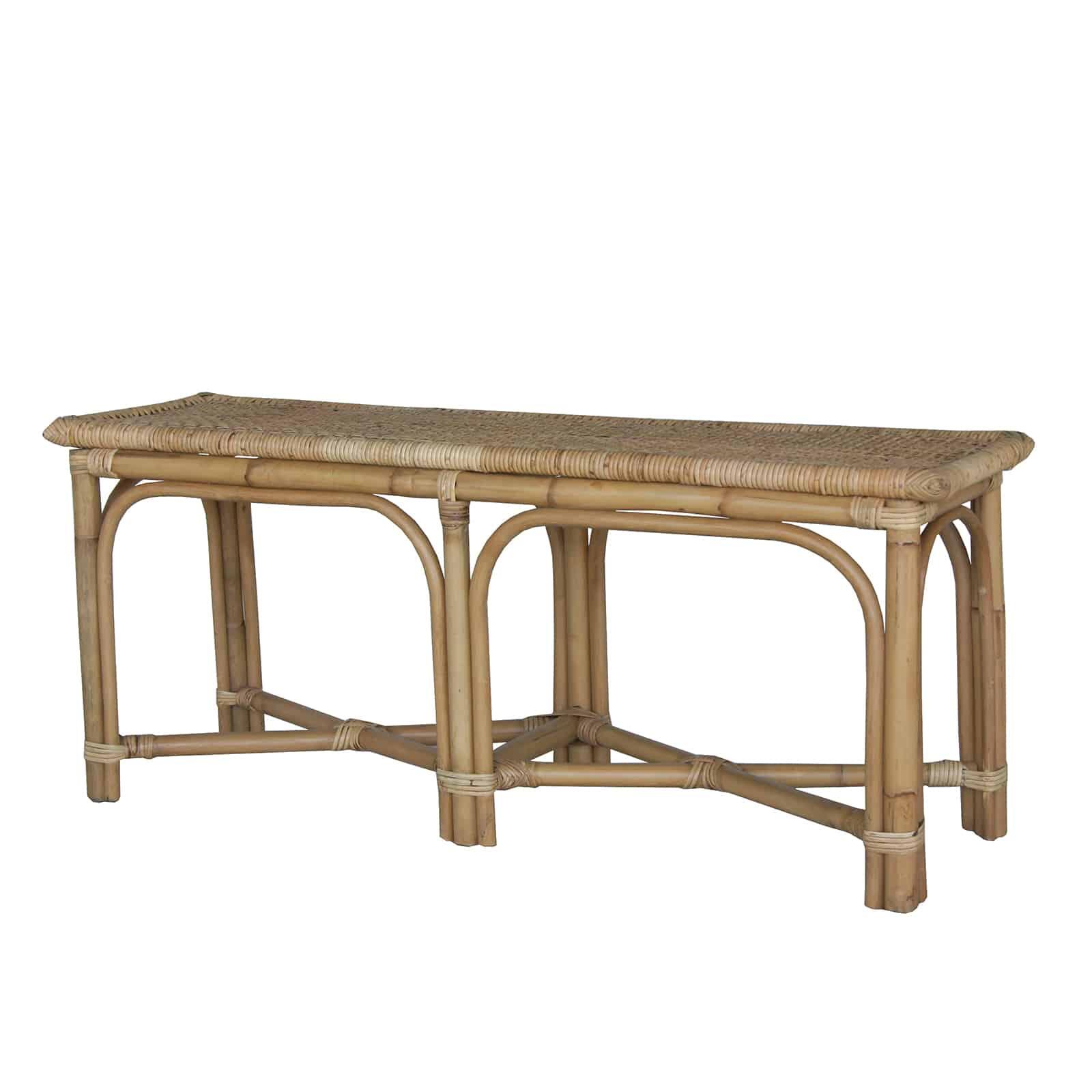 Banco de campismo parma 110x30x45 cm com vime trançado