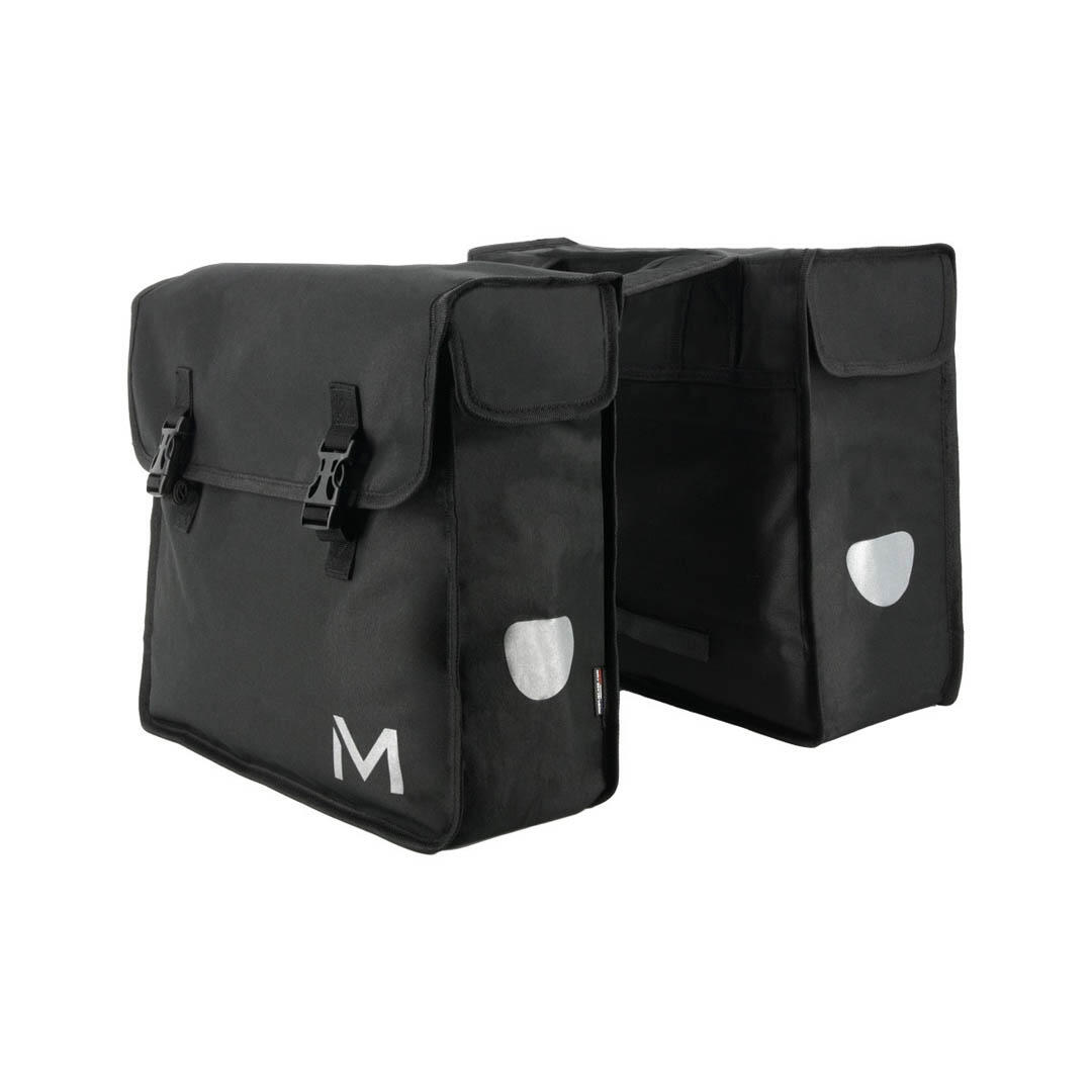 Mobilis - Sacoche Double Porte-bagages - 2x15l - Matière Déperlante - Sacoche De Transport - Noir - 30 L - Decathlon