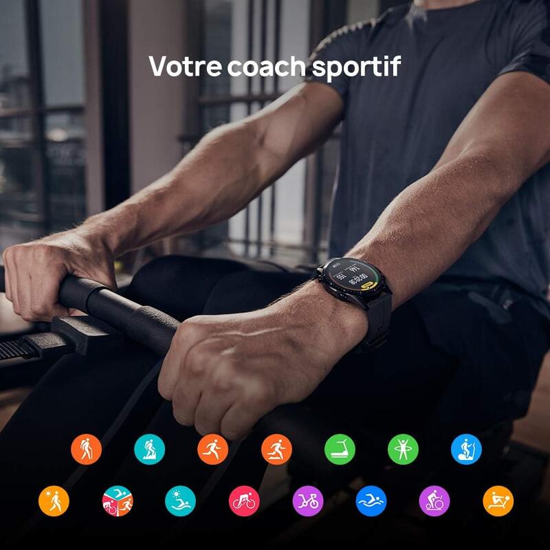 Montre connectée GPS Cardio Running- HUAWEI WATCH LATONA 46MM ELITE GRISE