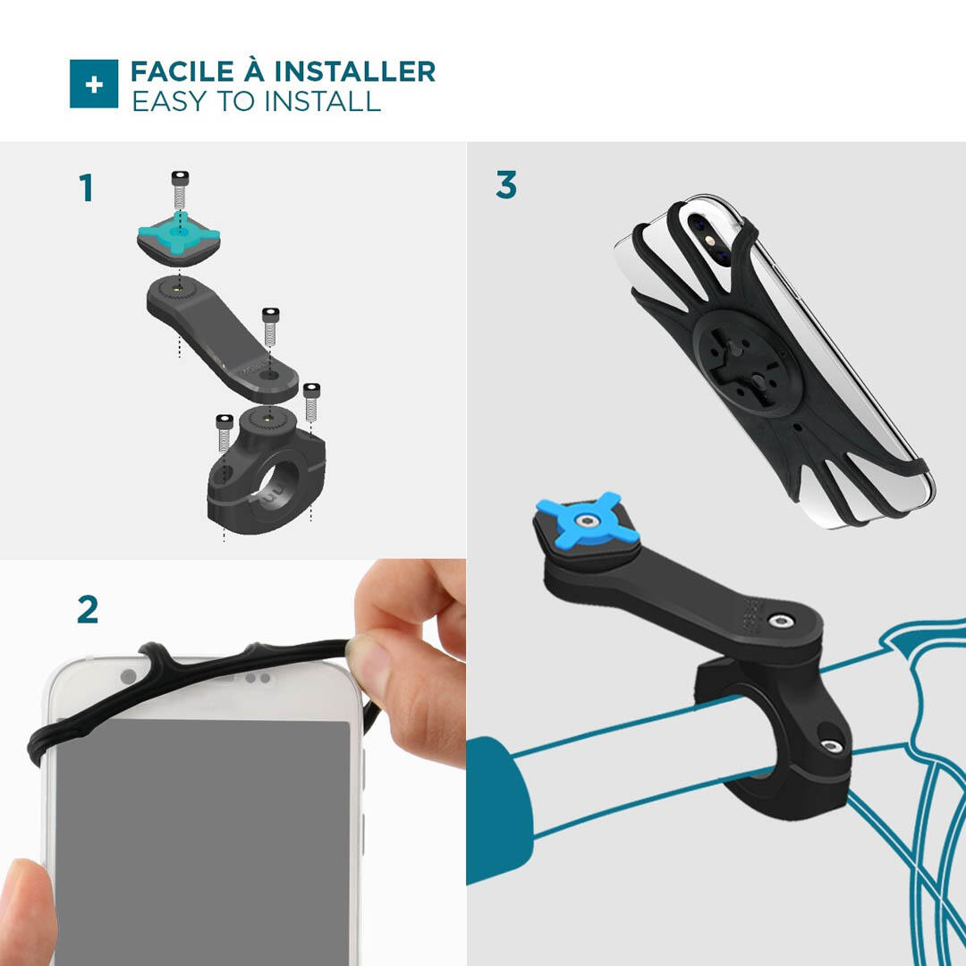 Support téléphone universel MOBILIS vélo et trottinette -Fabriqué en France 3/5