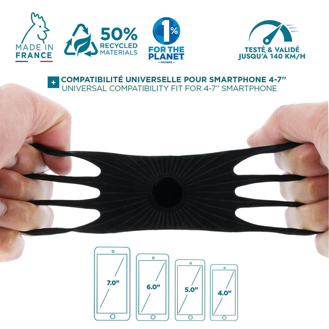 Support téléphone universel MOBILIS vélo et trottinette -Fabriqué en France 2/5