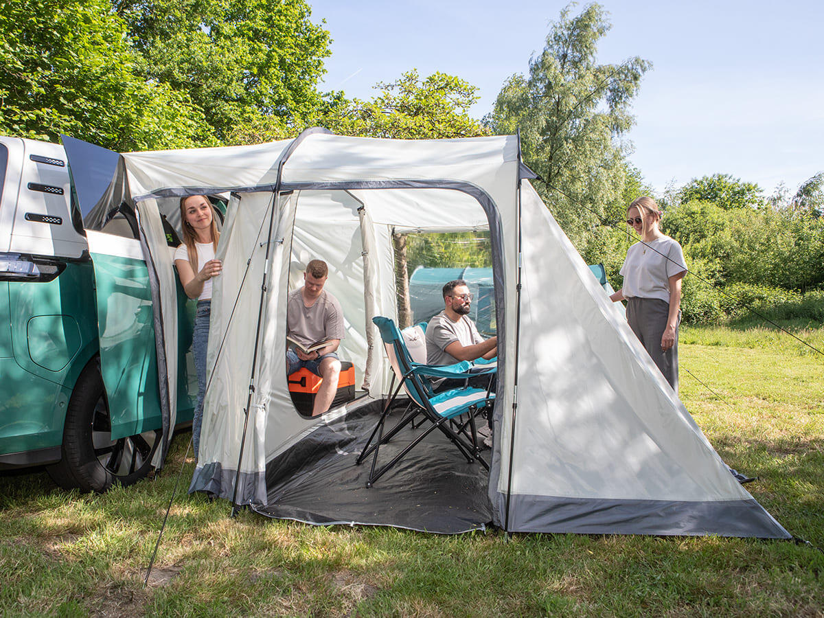 Tente Tunnel Camper Tramp Protect - Auvent pour Mini-Bus Van 2-4 Personnes 4/8